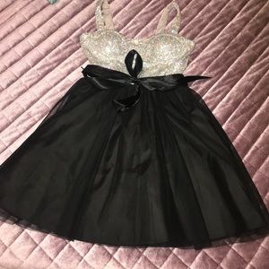 Shiny Silver Party Dress